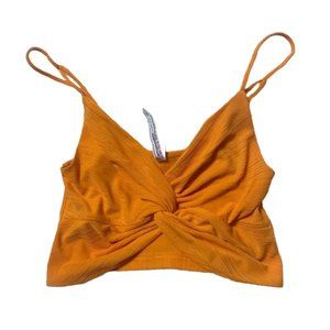 Free People twist knot crop top